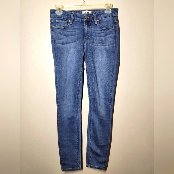 Paige Verdugo Ankle Jeans Medium Blue Womens Size 28 Denium - Picture 1 of 8